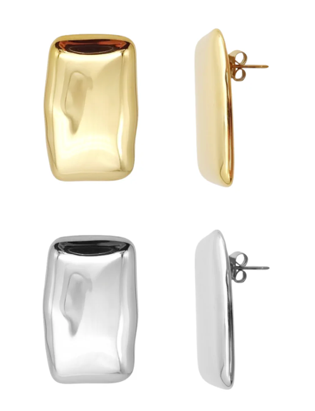 Angela Button Earrings