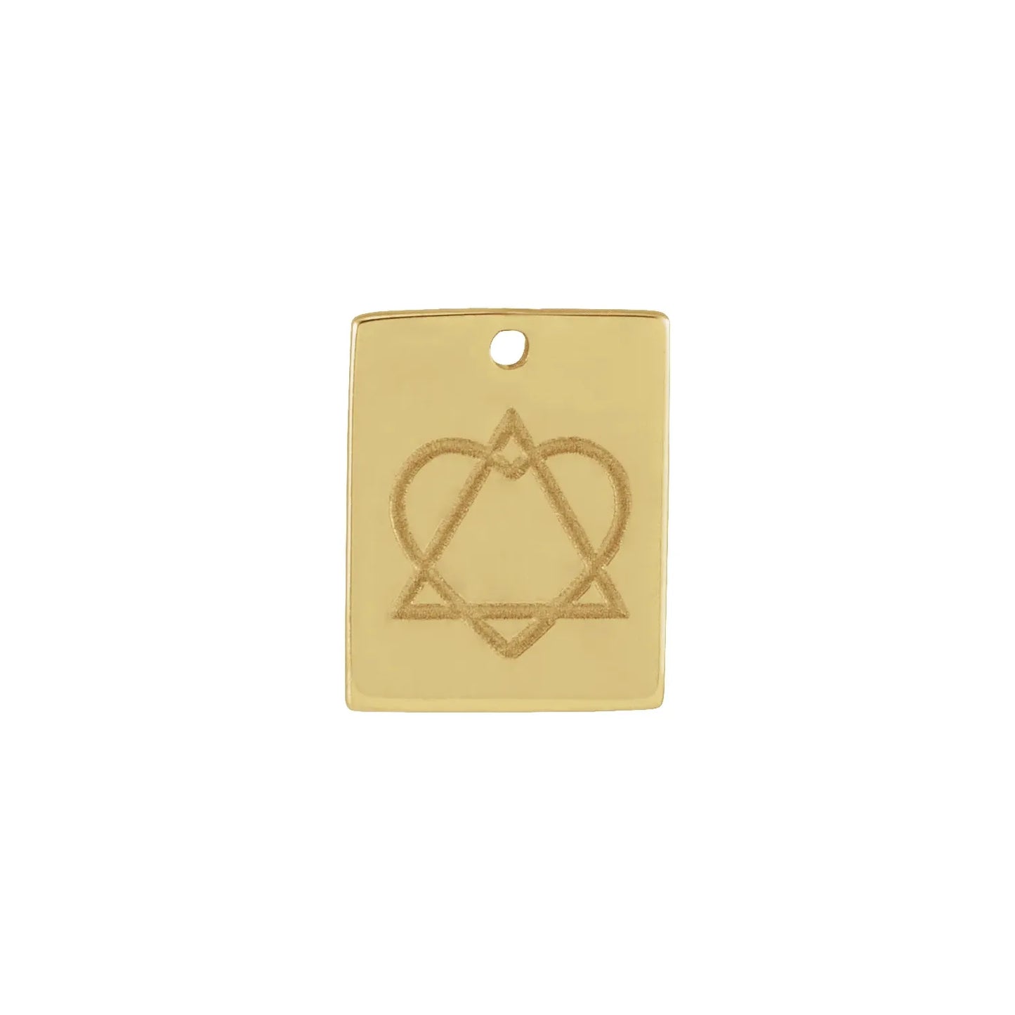 14K 10x8 mm Adoption Dangle