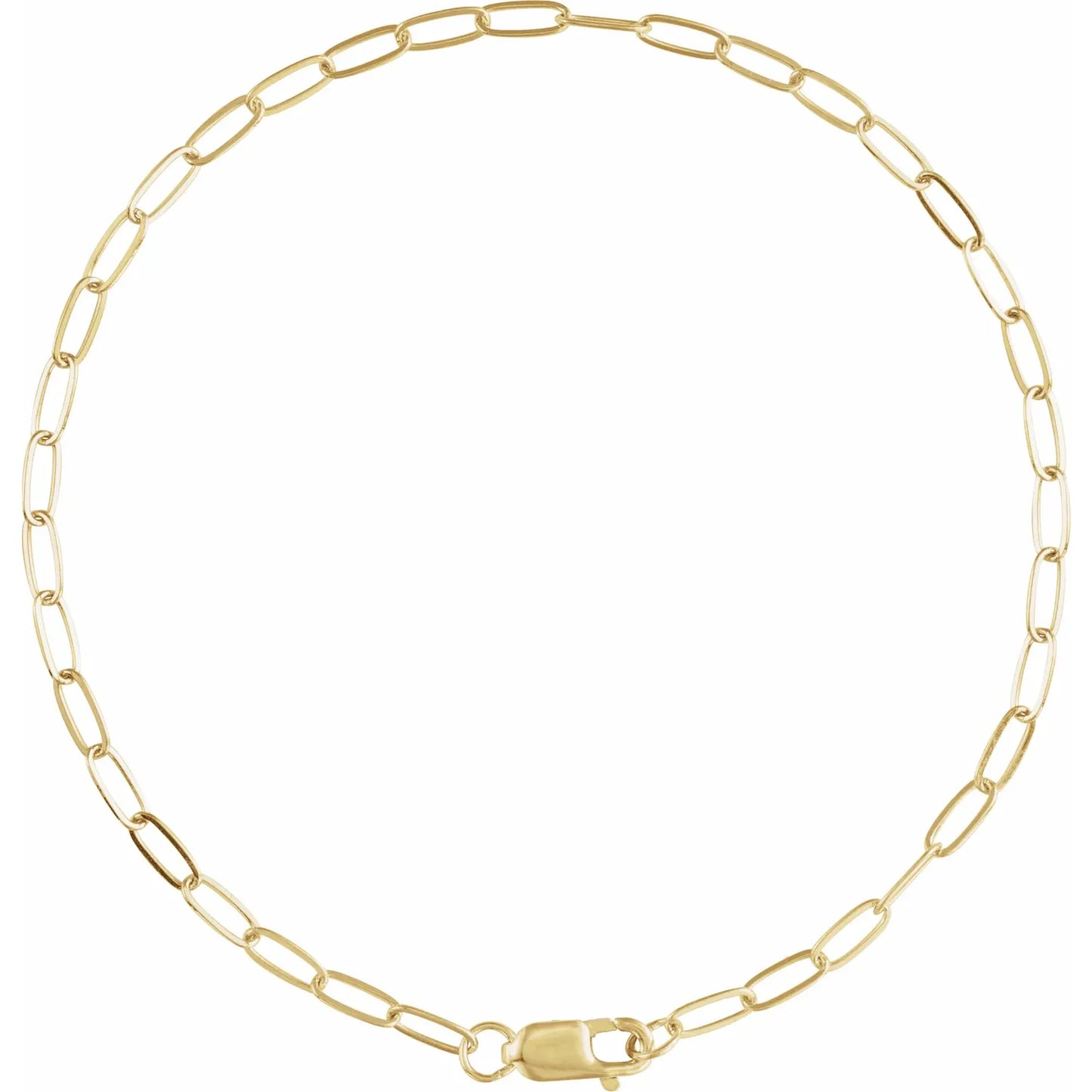 2.1mm Paperclip 7" Bracelet