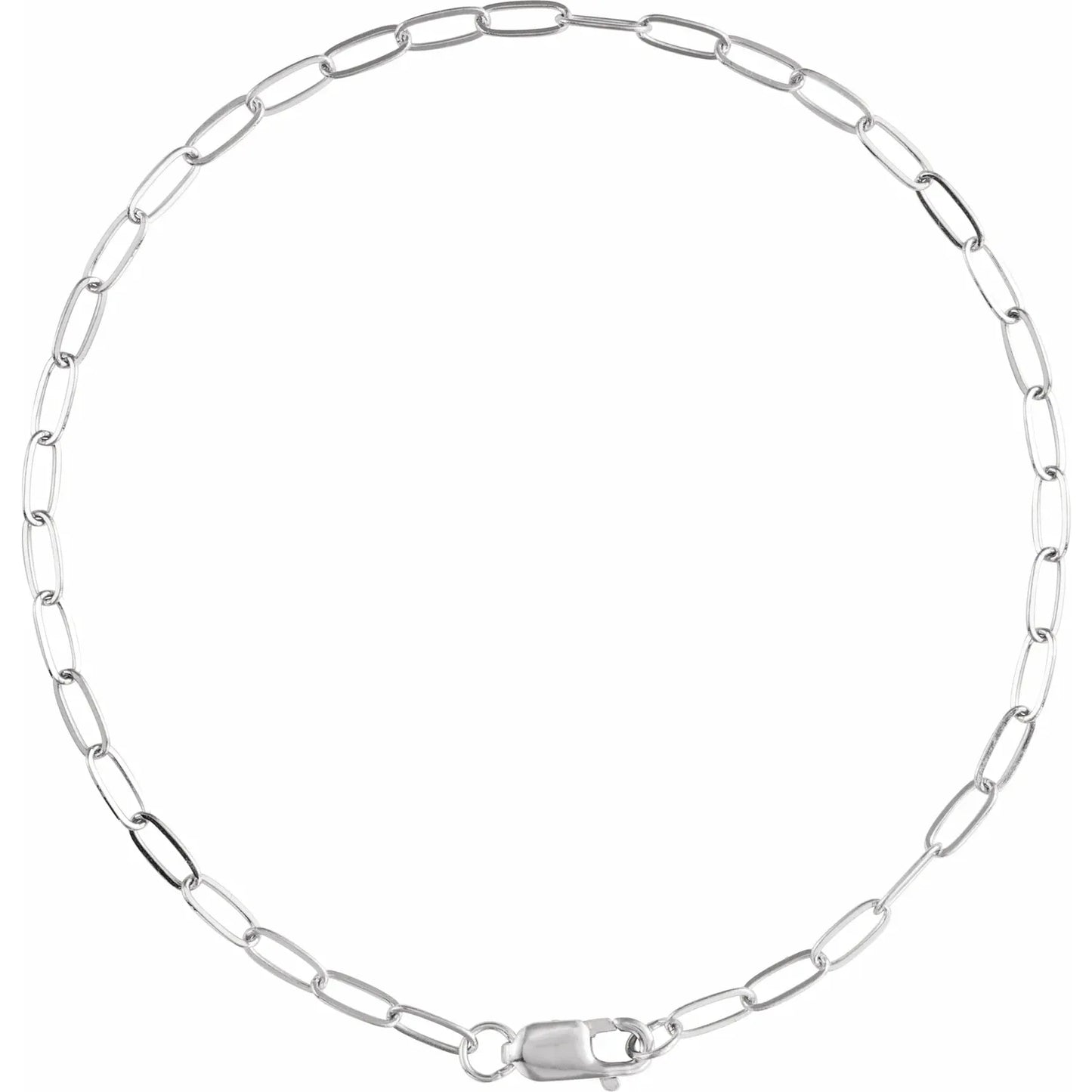 2.1mm Paperclip 7" Bracelet