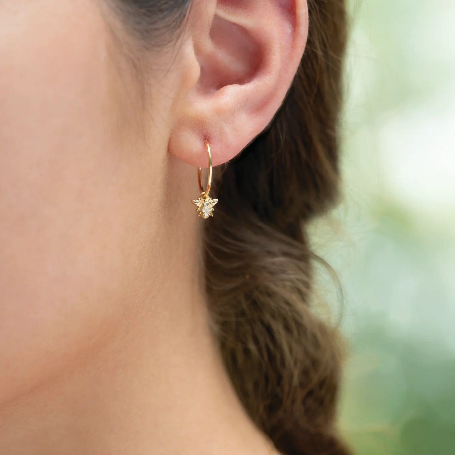 14K Endless Tube Hoop Earring