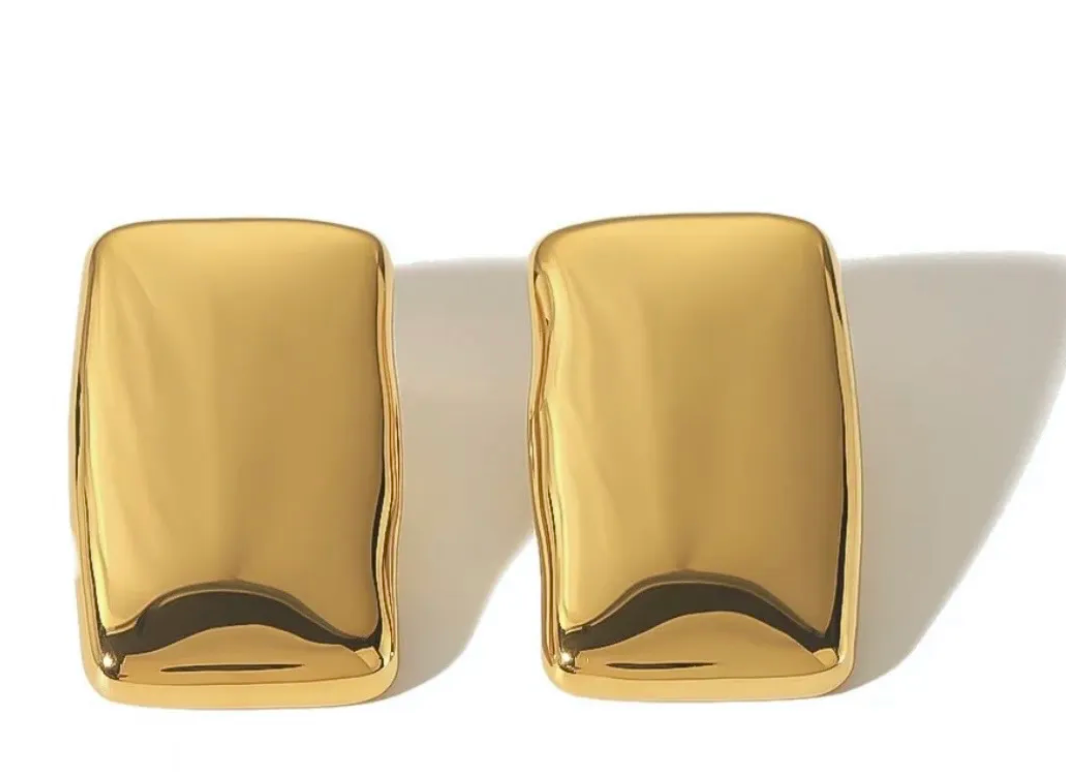 Angela Button Earrings