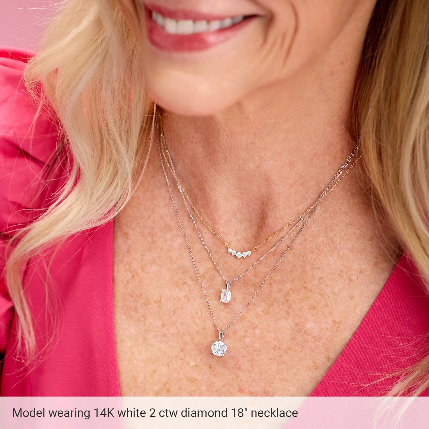 14K 1 CTW Lab-Grown Diamond Necklace