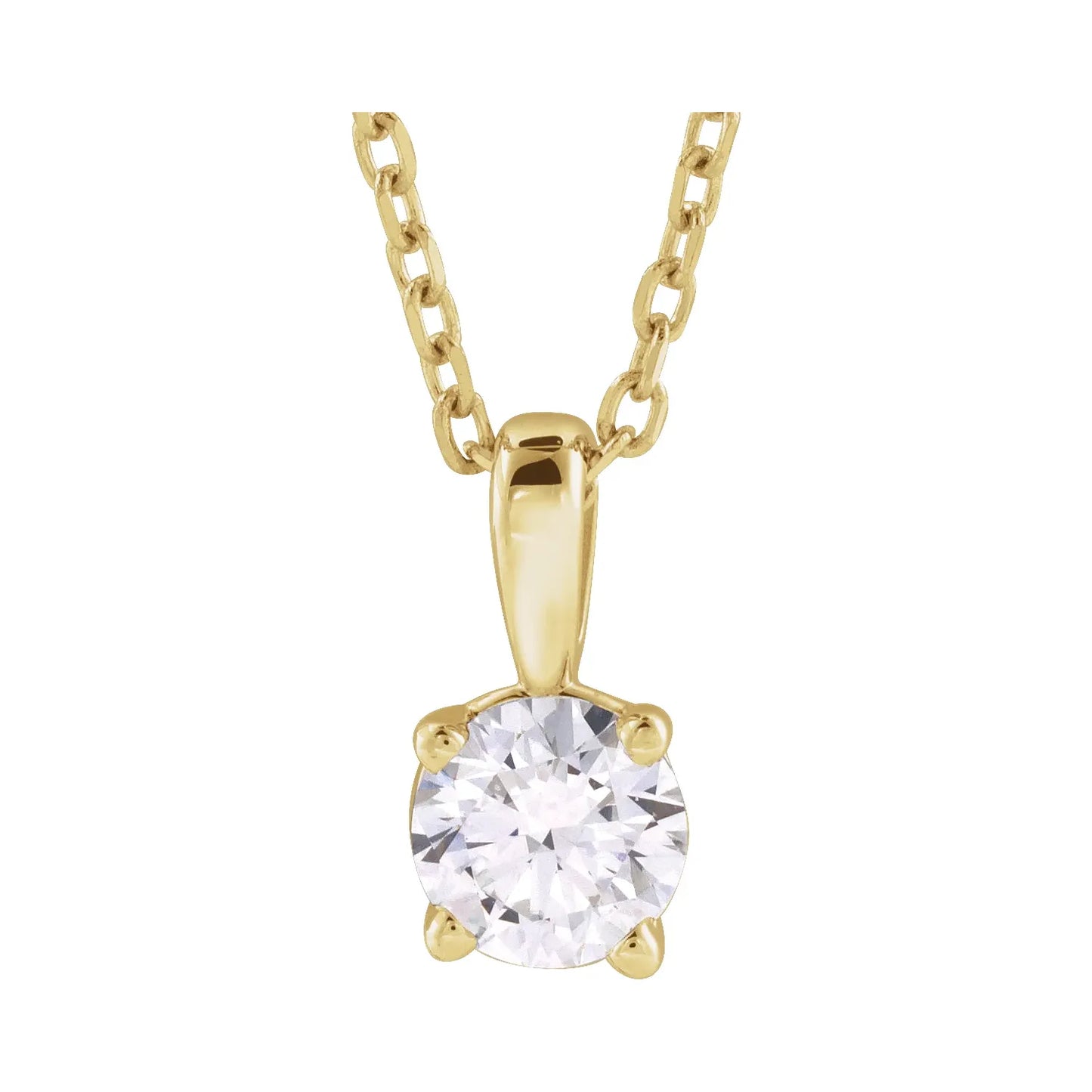 14K 1 CTW Lab-Grown Diamond Necklace