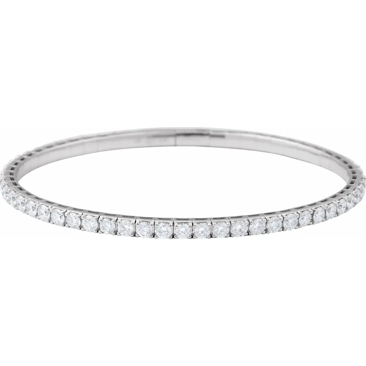 14K Fully Accented Flexible Bangle