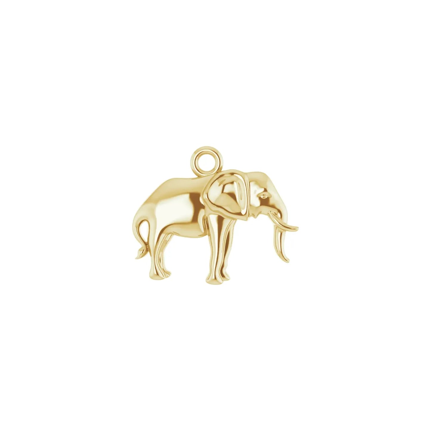 14K Elephant Dangle