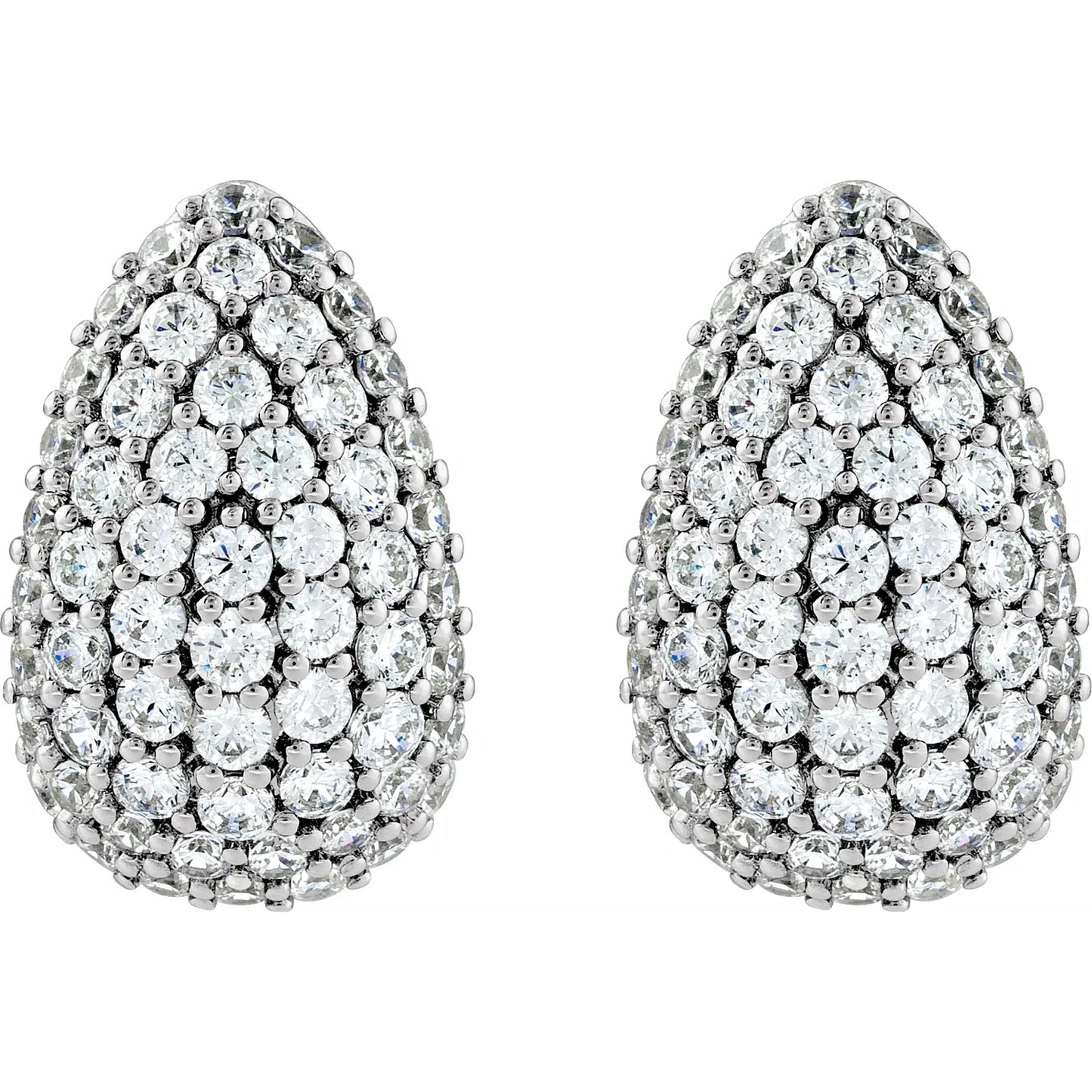 14K Teardrop Stud Earrings