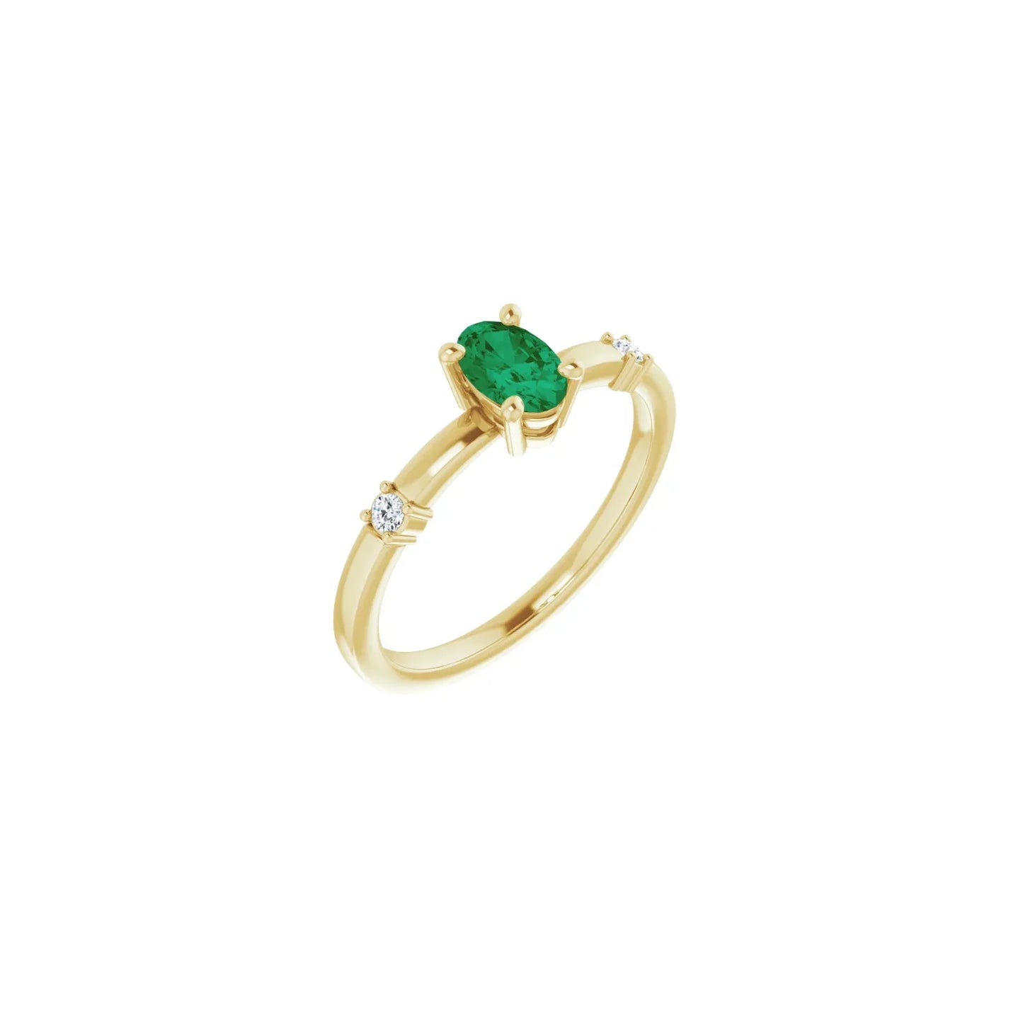 14K & .05 CTW Natural Diamond Ring