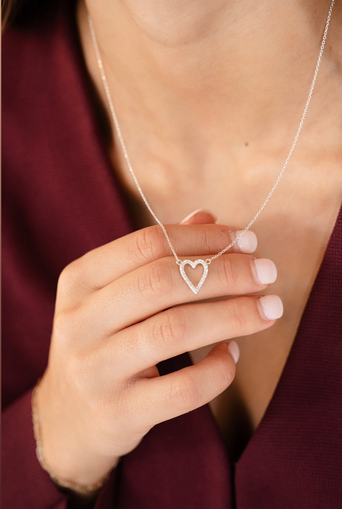 14K 1/6 CTW Natural Diamond Heart 18" Necklace