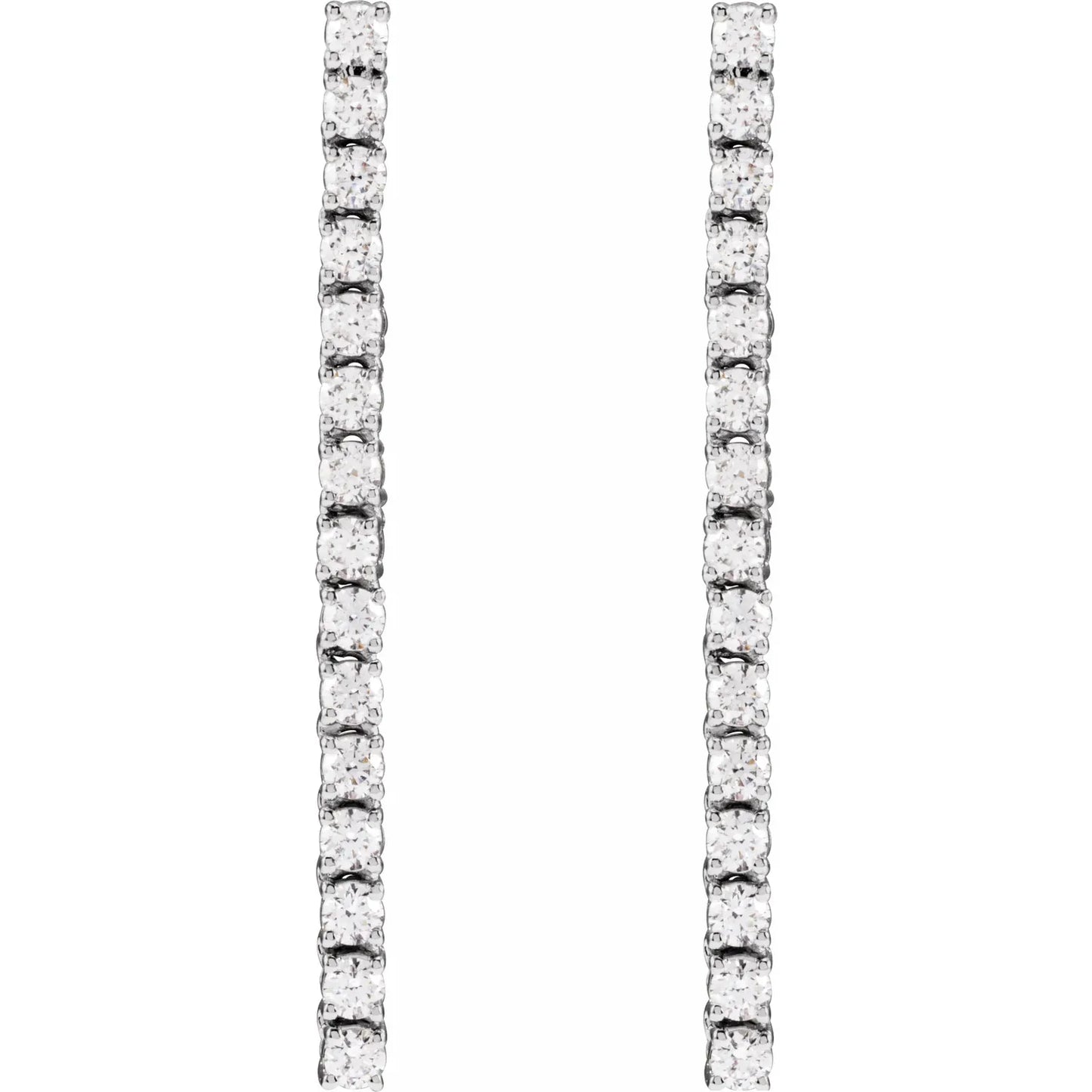 14K 3/4 CTW Natural Diamond Earrings
