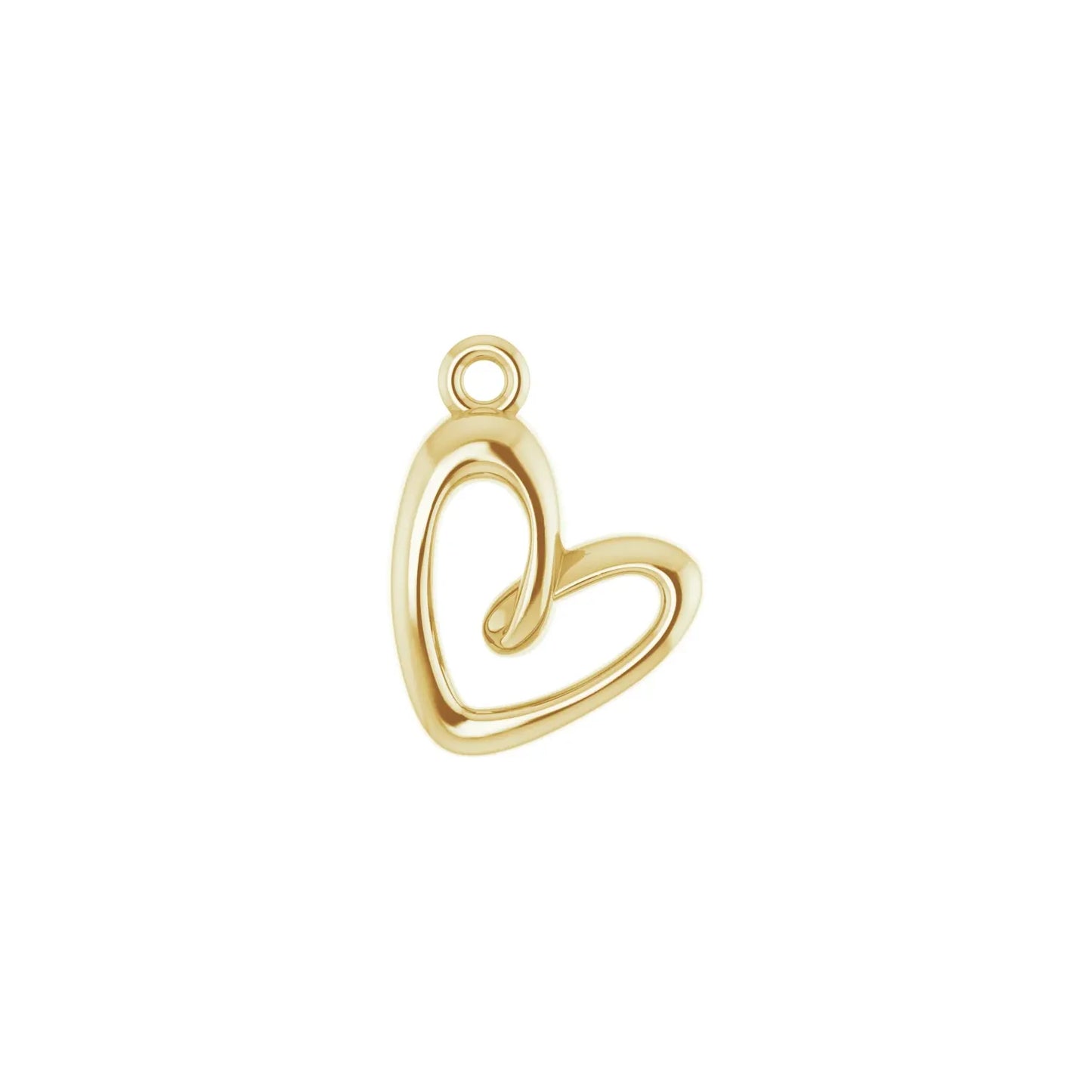 14K Petite Heart Dangle