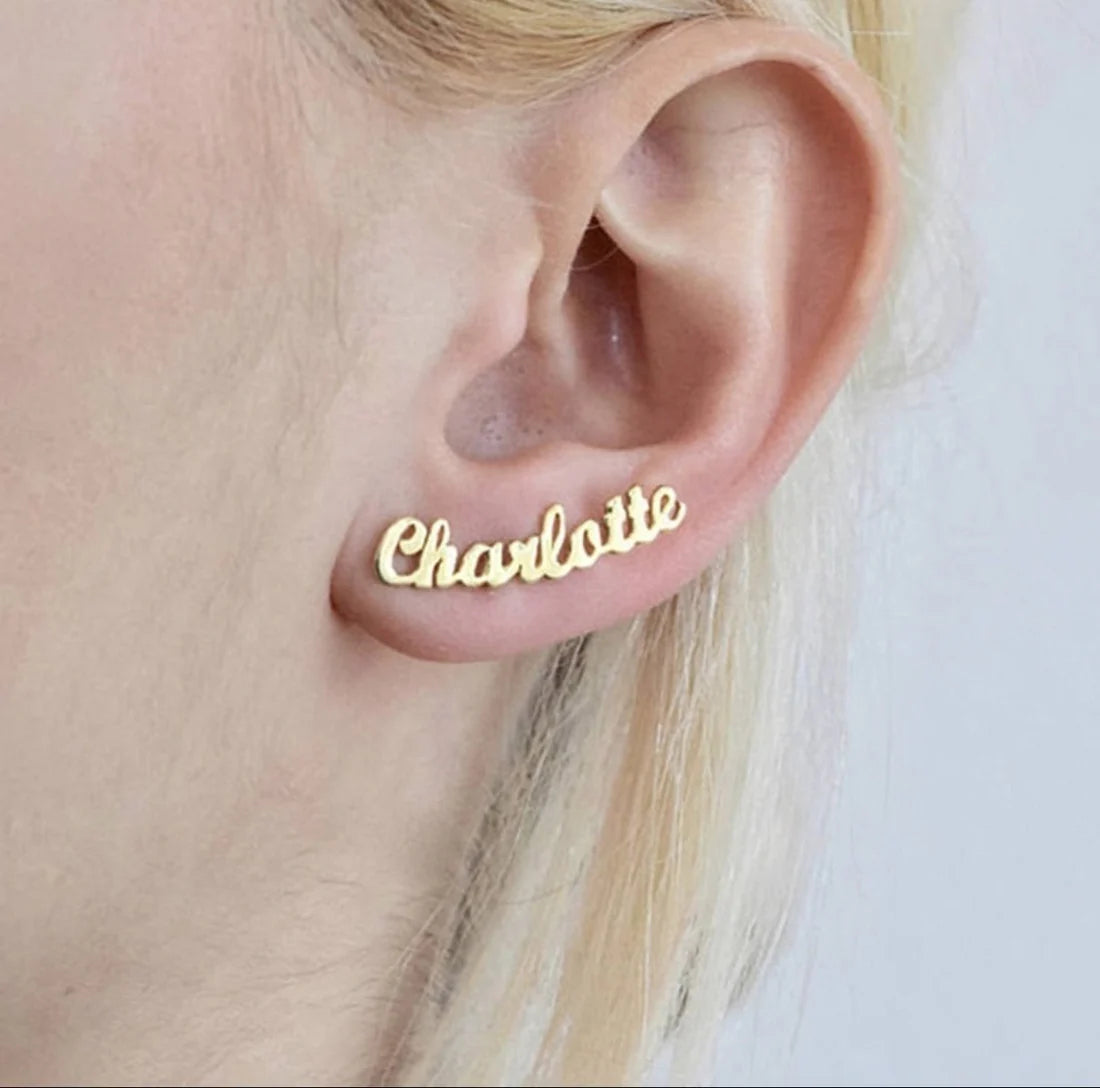 Custom Name Earring Crawlers