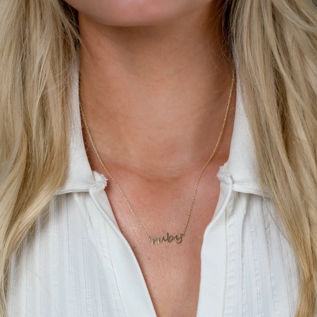 Water Resistant Custom Dainty Necklace