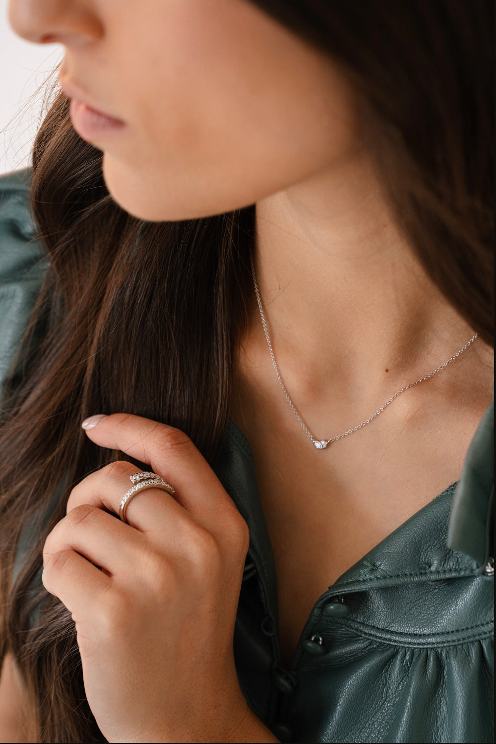 14K 1/10 CTW Natural Diamond 16" Necklace