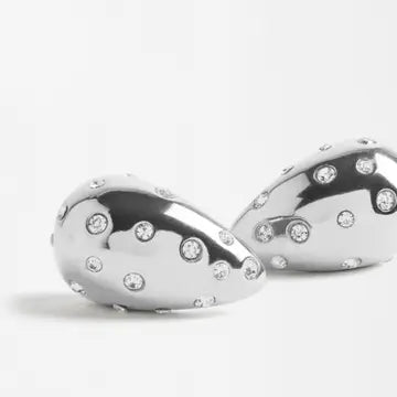 Tear Drop Cz Earrings