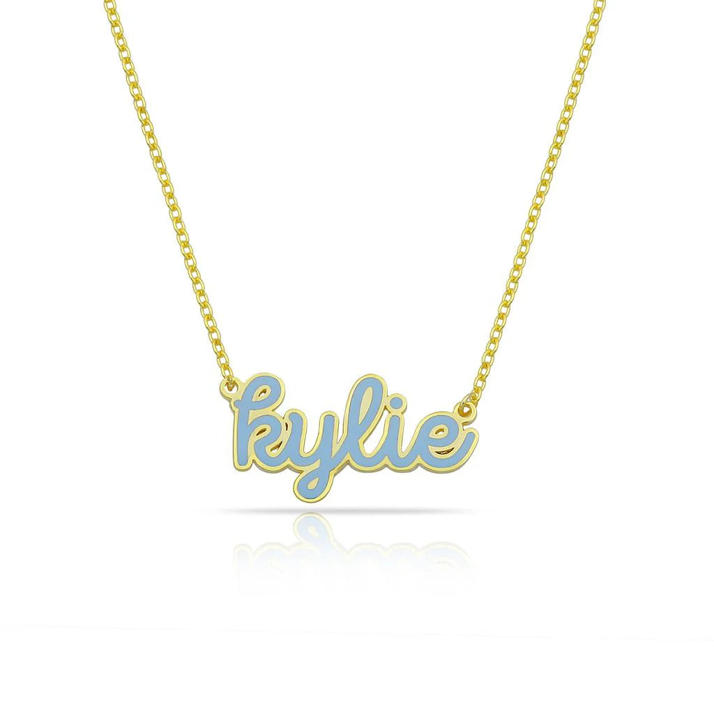 Water Resistant Cursive Enamel