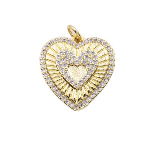 Micro Pave Heart