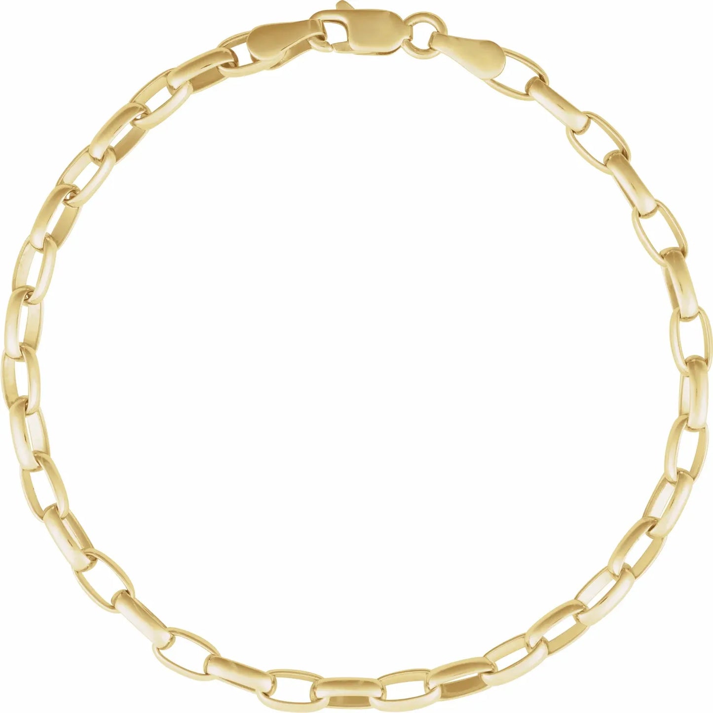 Puffed Oval Bracelet 7"