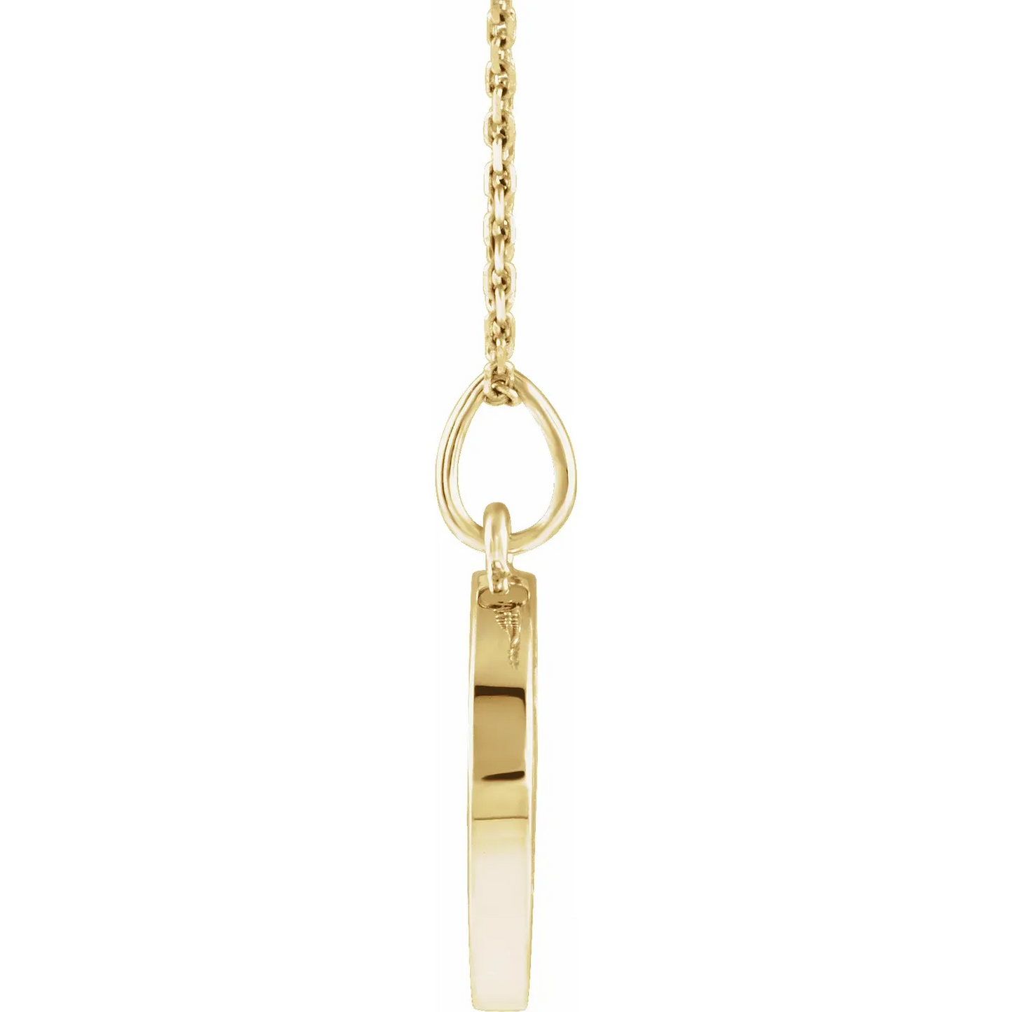 14K Yellow 1/10 CTW Natural Diamond Disc 16-18" Necklace