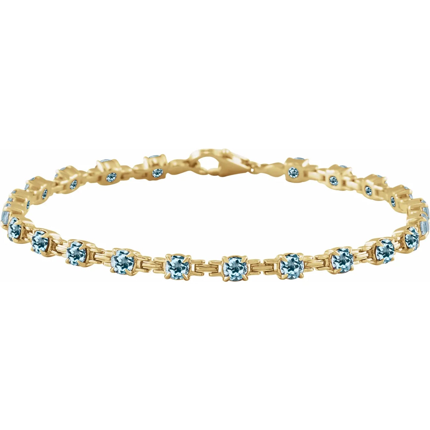 14K Yellow Natural 7 1/4" Line Bracelet