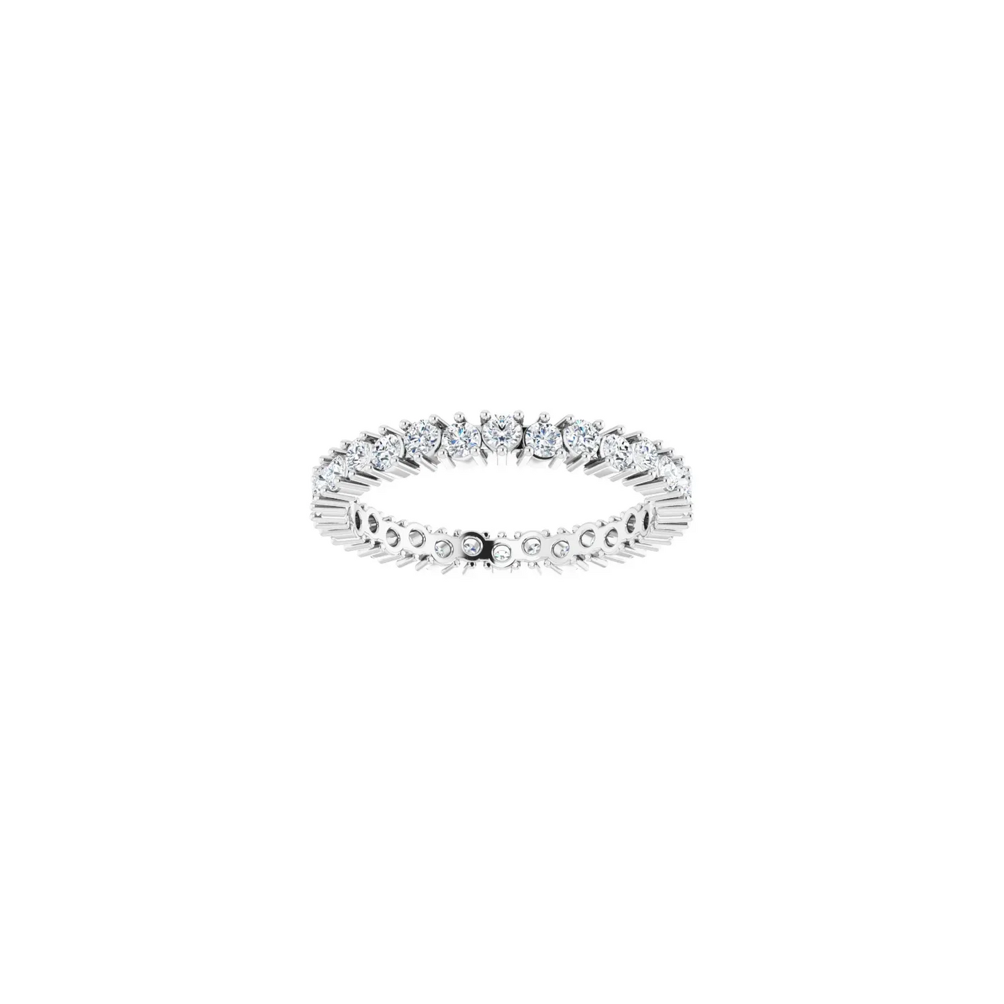 14K White 3/4 CTW Natural Diamond Eternity Band