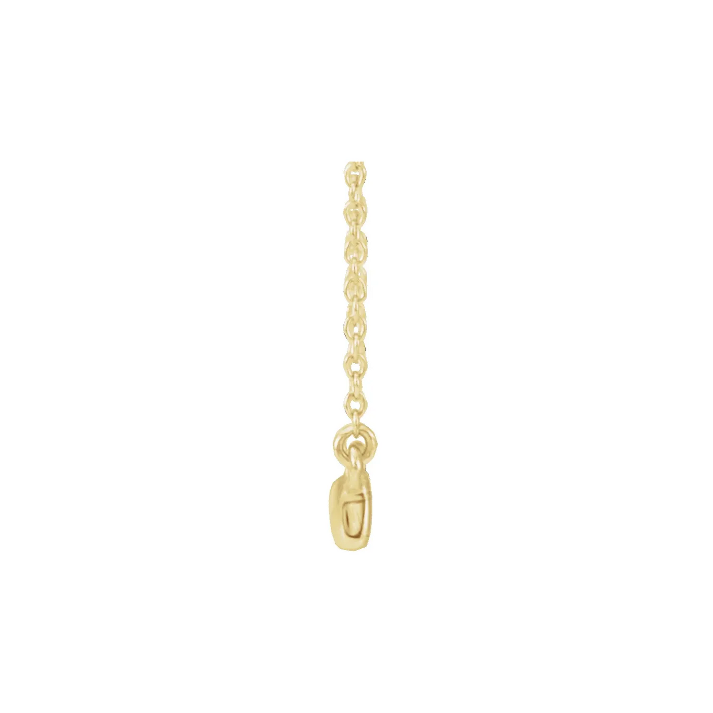 14K Yellow 1/10 CTW Natural Diamond Bar 16-18" Necklace