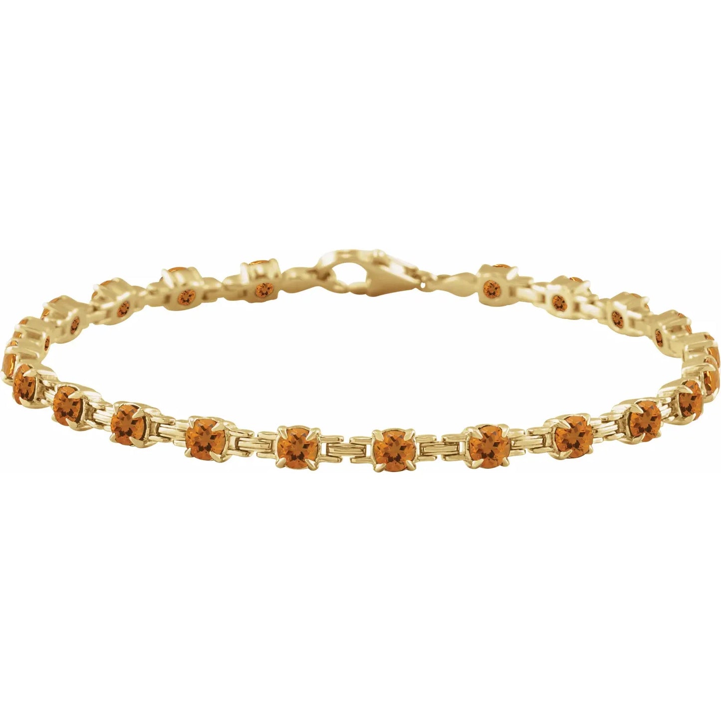 14K Yellow Natural 7 1/4" Line Bracelet
