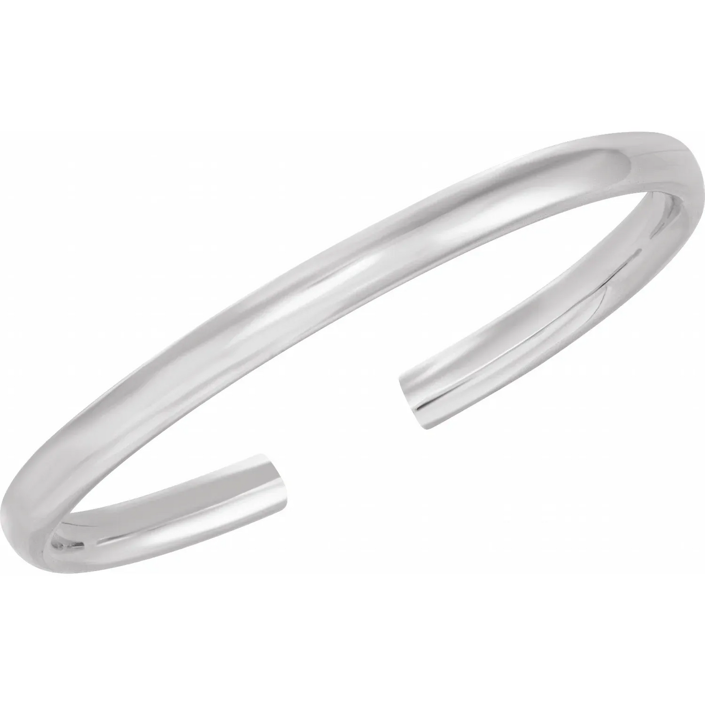 14K 5 mm Hinged Cuff 7" Bracelet
