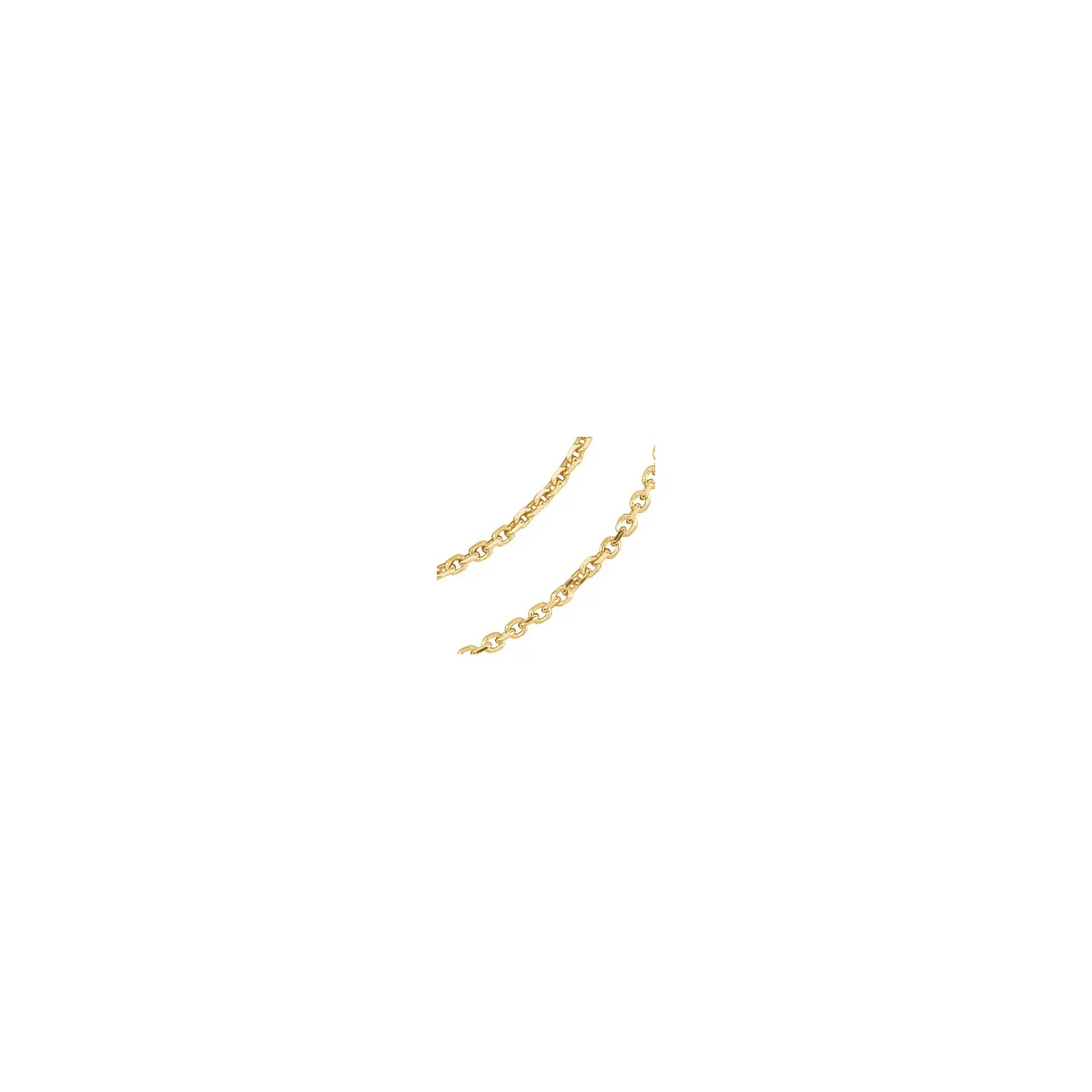 14K Yellow 1.75 mm Diamond-Cut Cable 18" Chain