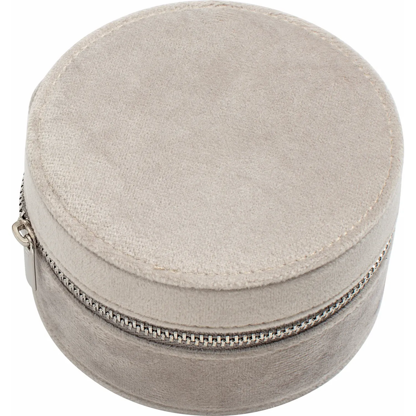 Velvet Round Jewelry Travel Case