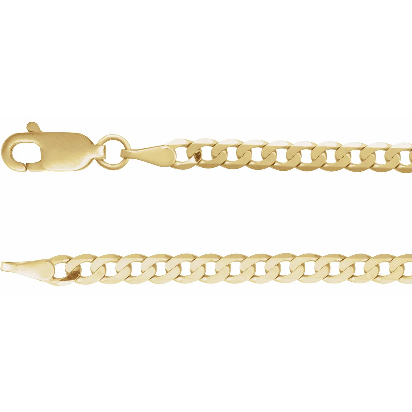 14K Yellow .07 CT Natural Link 7" Bracelet