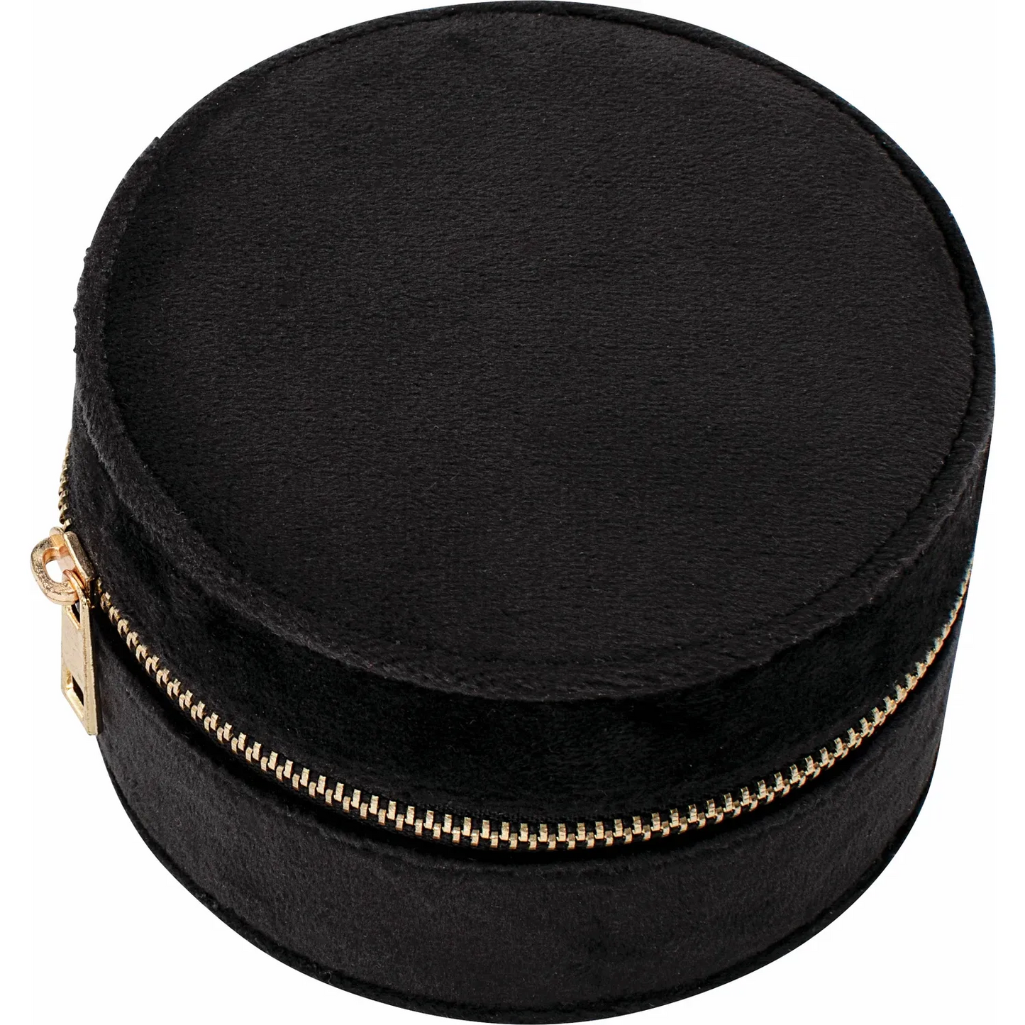 Velvet Round Jewelry Travel Case