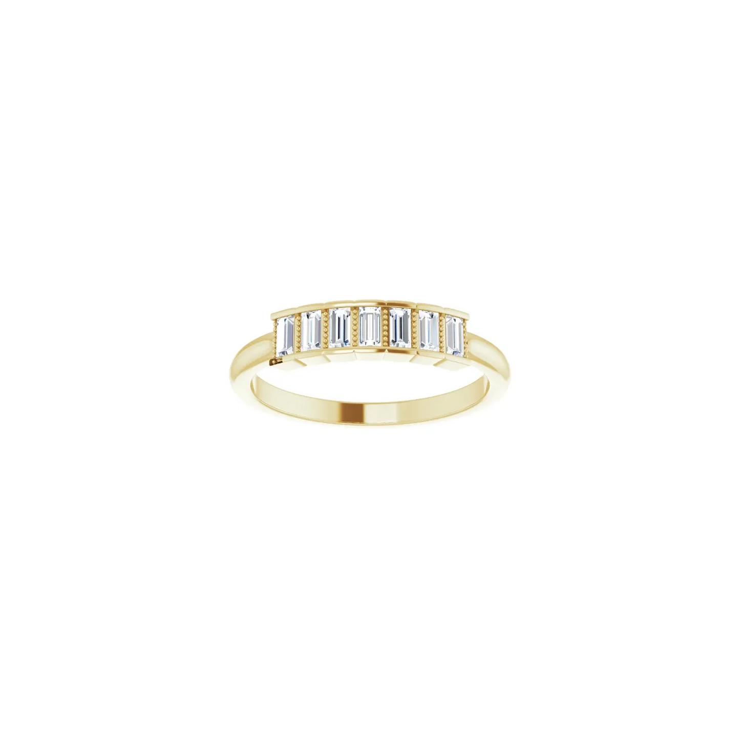 14K Yellow 1/4 CTW Natural Diamond Stackable Ring