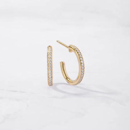 12mm Pave Hoops