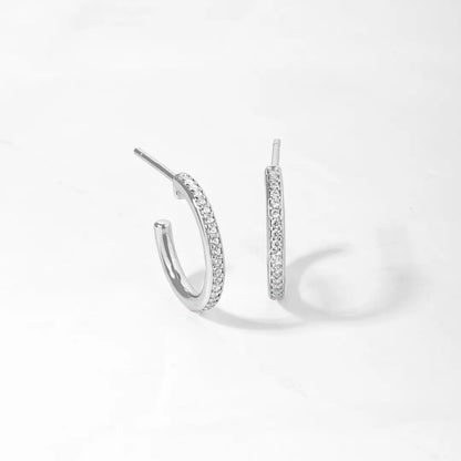 12mm Pave Hoops