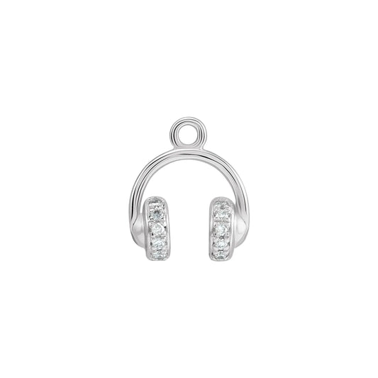 14K .035 CTW Natural Diamond Headphone Dangle