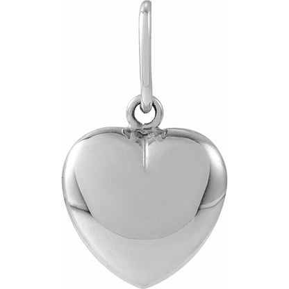14K Puffed Heart