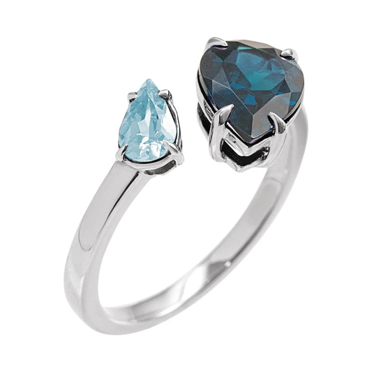 14K Natural Negative Space Ring