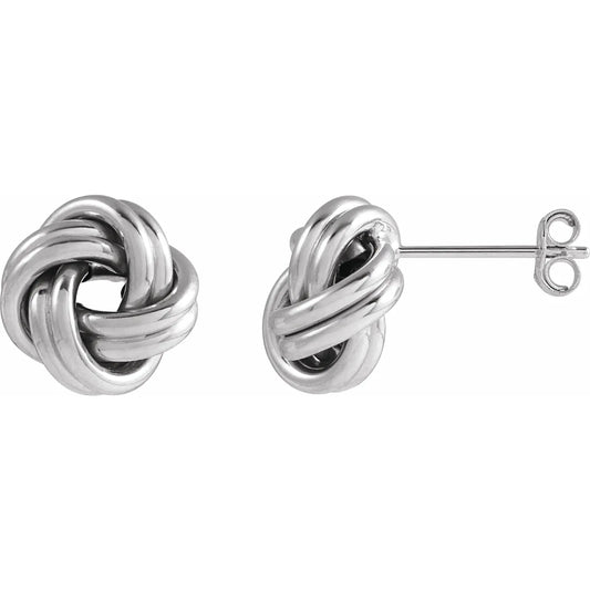 14K 10mm Knot Earrings