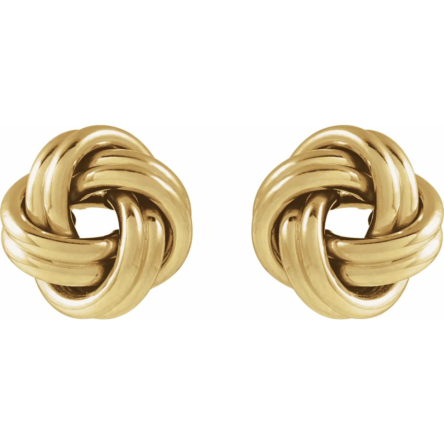 14K 10mm Knot Earrings
