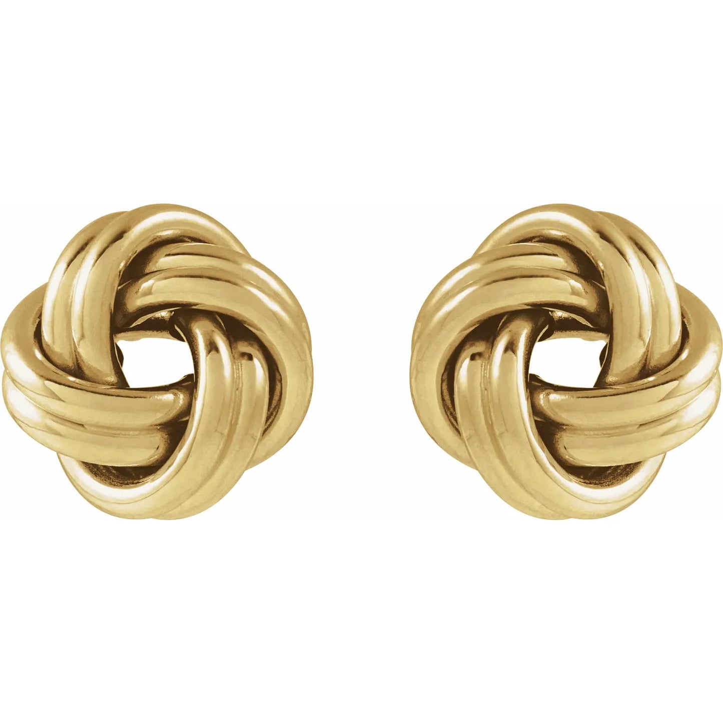 14K 10mm Knot Earrings