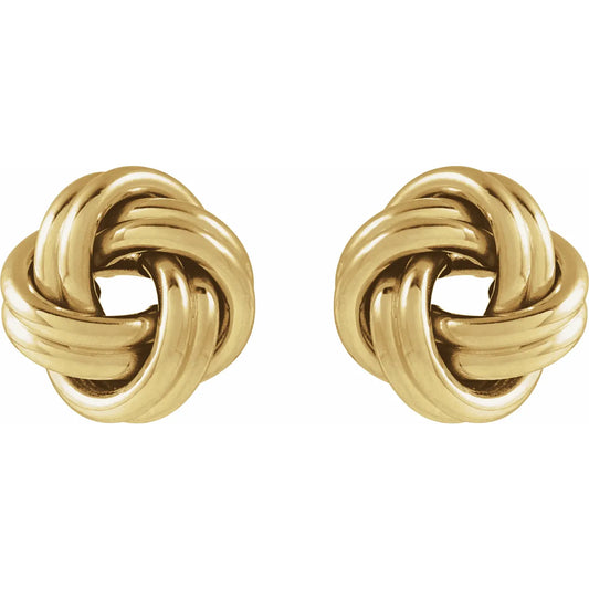 14K 10mm Knot Earrings
