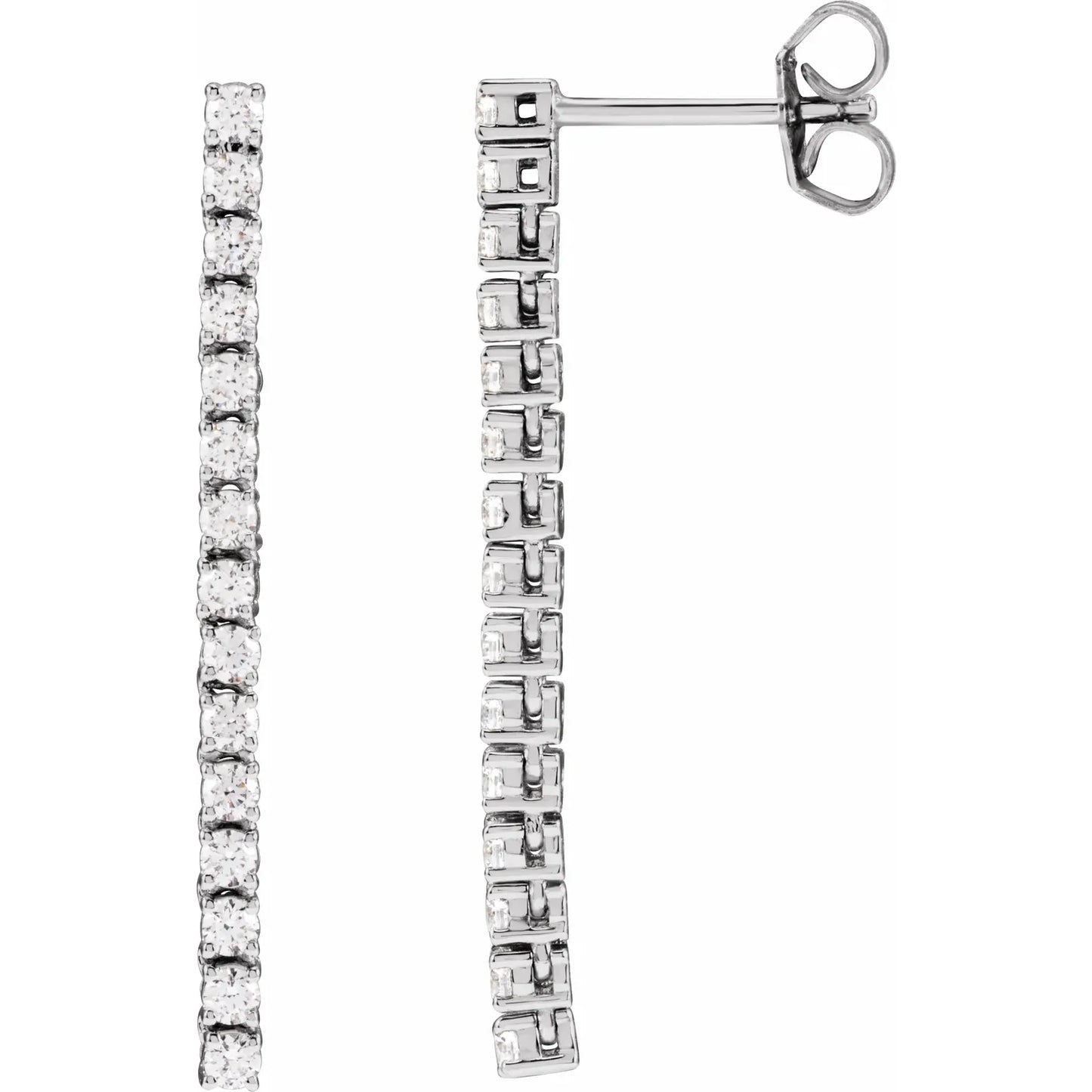 14K 3/4 CTW Lab-Grown Diamond Earrings