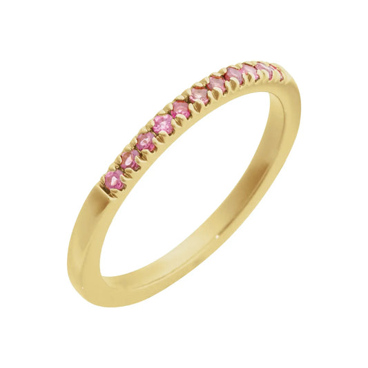 14K Birthstone Stackable Ring