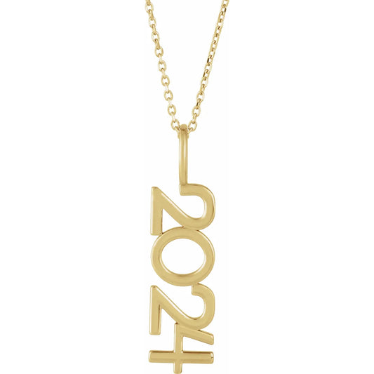 14K 2024 Year 16-18" Necklace
