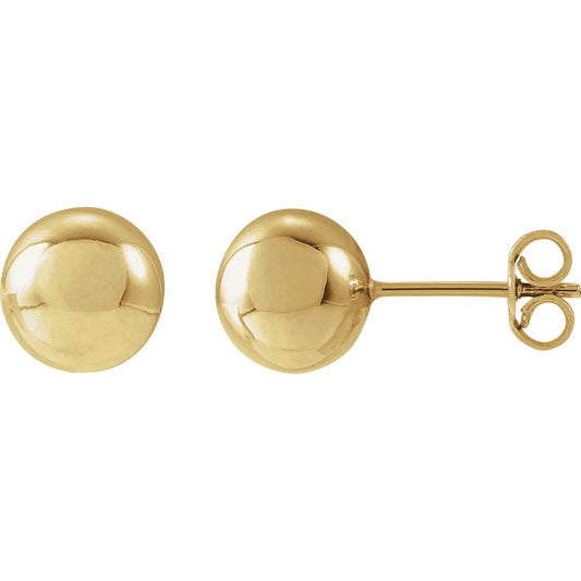 14K Ball Earrings