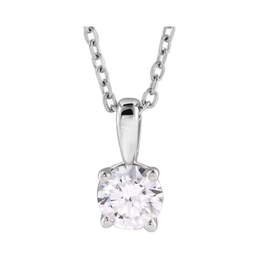 14K 1 CTW Lab-Grown Diamond Necklace