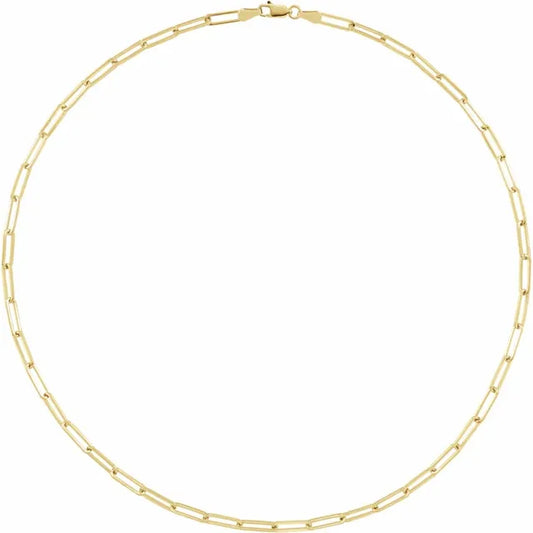 3.85 Paperclip Bracelet 7"