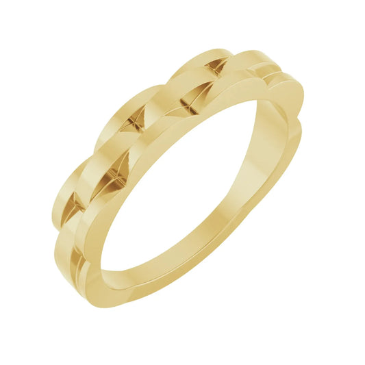 14K Chain Link Ring