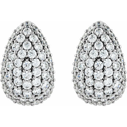 14K Teardrop Stud Earrings